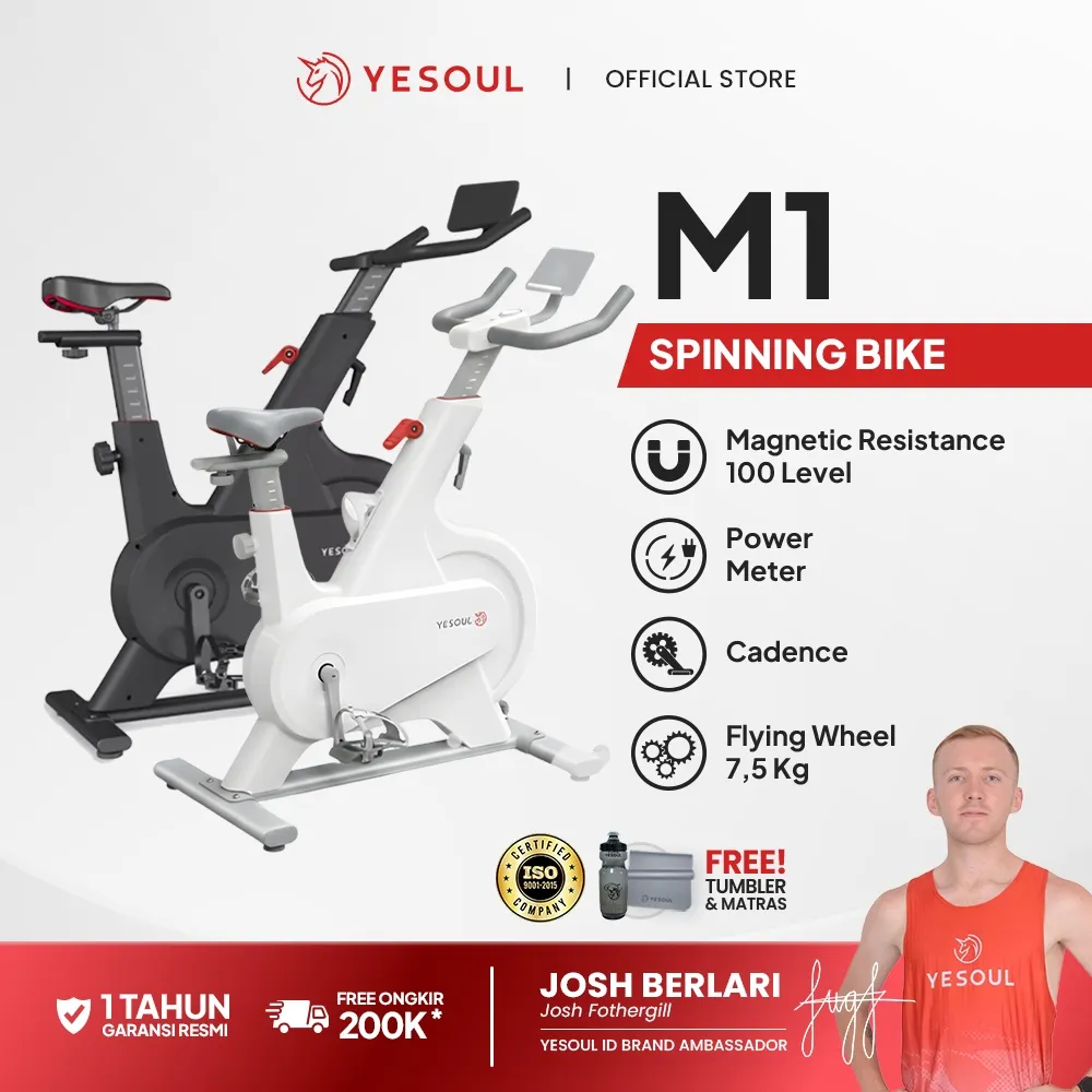 Yesoul M1 Pro Home Spinning Bike Indoor / Sepeda Statis Fitnes Smart Exercise Bike Resmi