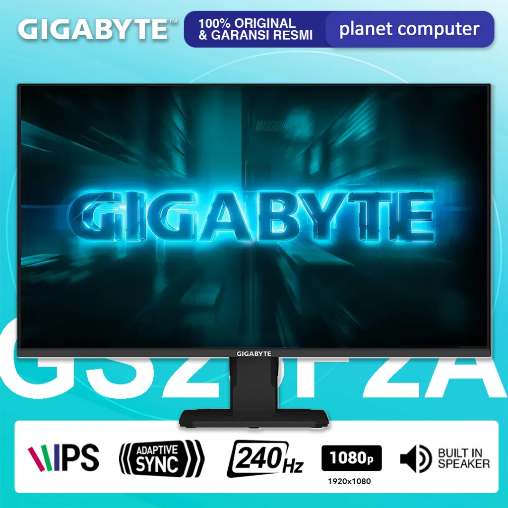 Gigabyte GS25F2A Monitor LED  24.5" IPS 1080p FHD 240Hz 1ms HDR10 HDMI 2.0x2 DP 1.4x1 Speaker