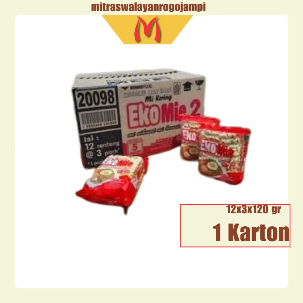 [1 DUS] Eko Mie Kering Renteng 100*3/isi 12 renteng