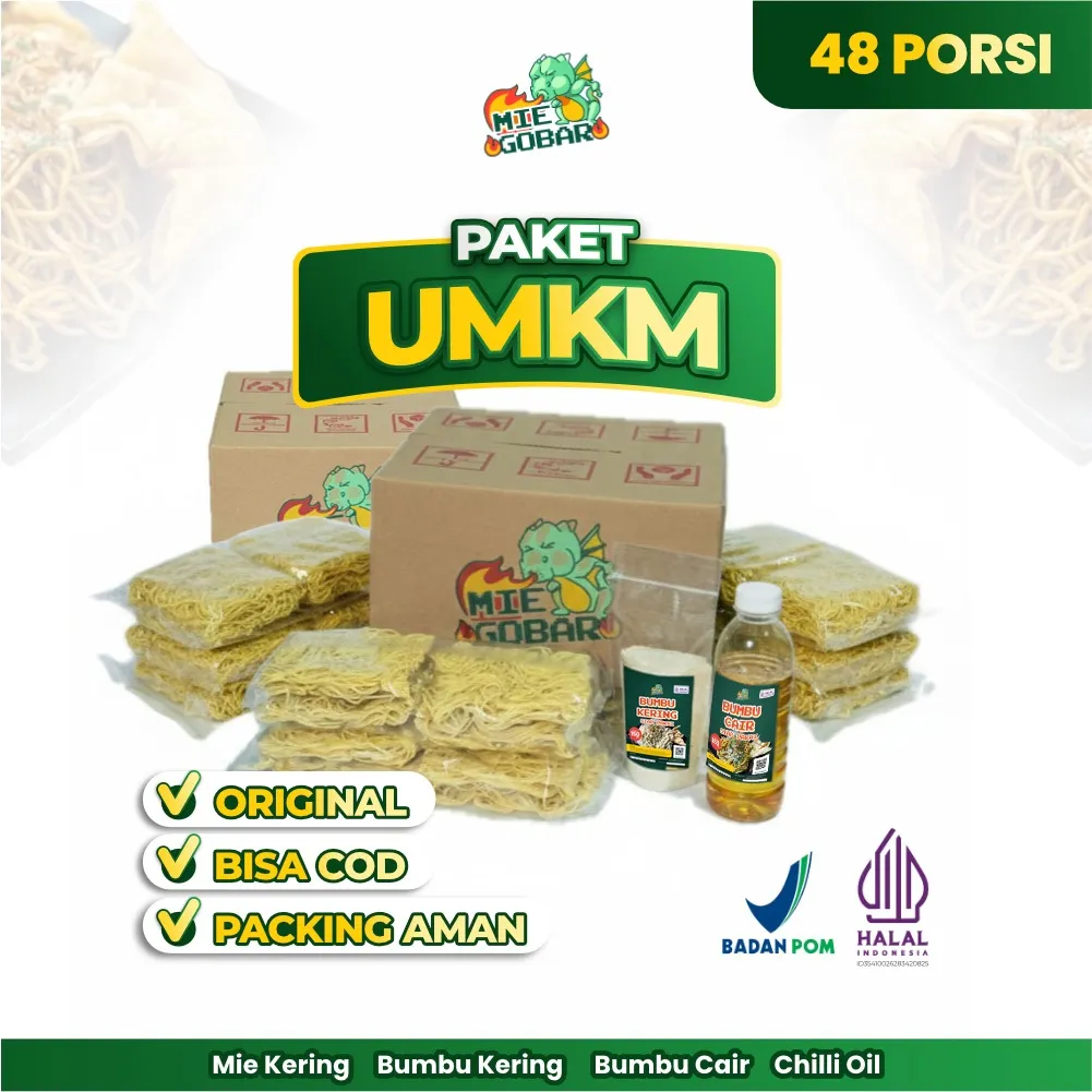 MIE PEDAS ala Gac*an 48 Porsi - Mie Gobar / W*zzmie / Mie K*ber Lengkap Dengan Bumbu Kering & Cair
