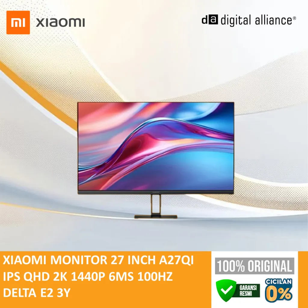 XIAOMI MONITOR 27 INCH A27QI IPS QHD 2K 1440P 6MS 100HZ DELTA E2 3Y