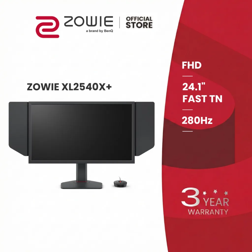 BenQ ZOWIE XL2540X+ 24.1 New Fast TN 280Hz Gaming Monitor, 1080p