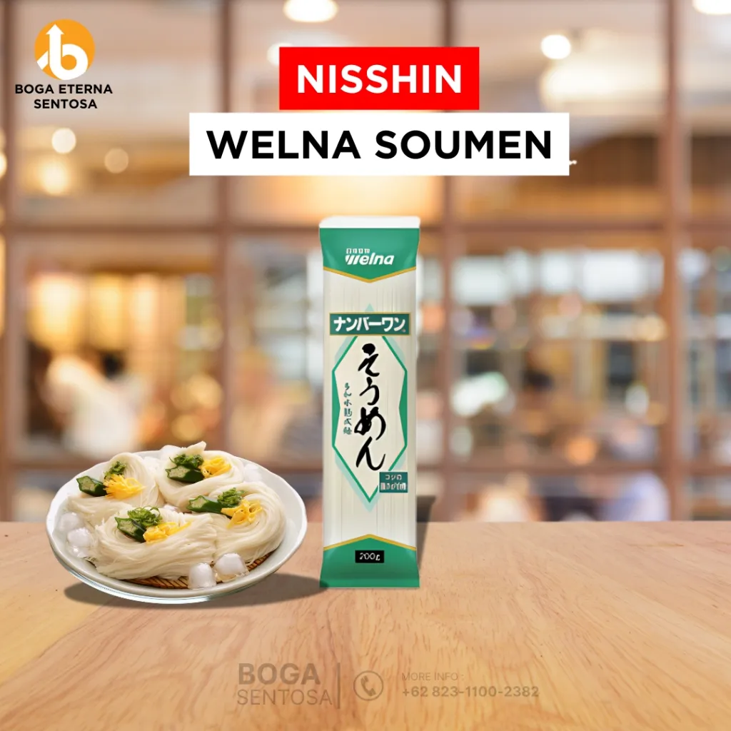 Nissin No. 1 Somen Dried Noodle 200gr - Mie Kering untuk Cold Noodle Jepang