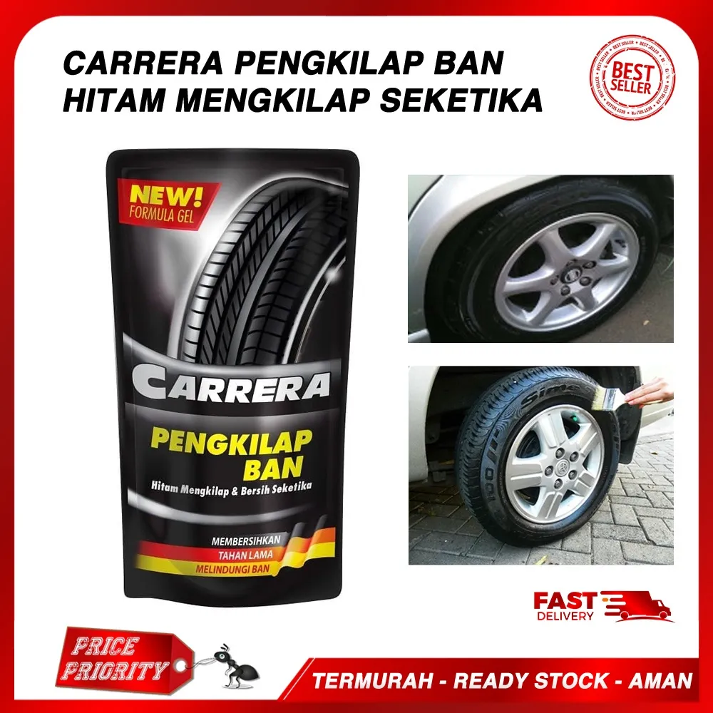 Semir Ban Pengkilap Ban Motor Mobil Merk Carrera Germany Formula 200ml
