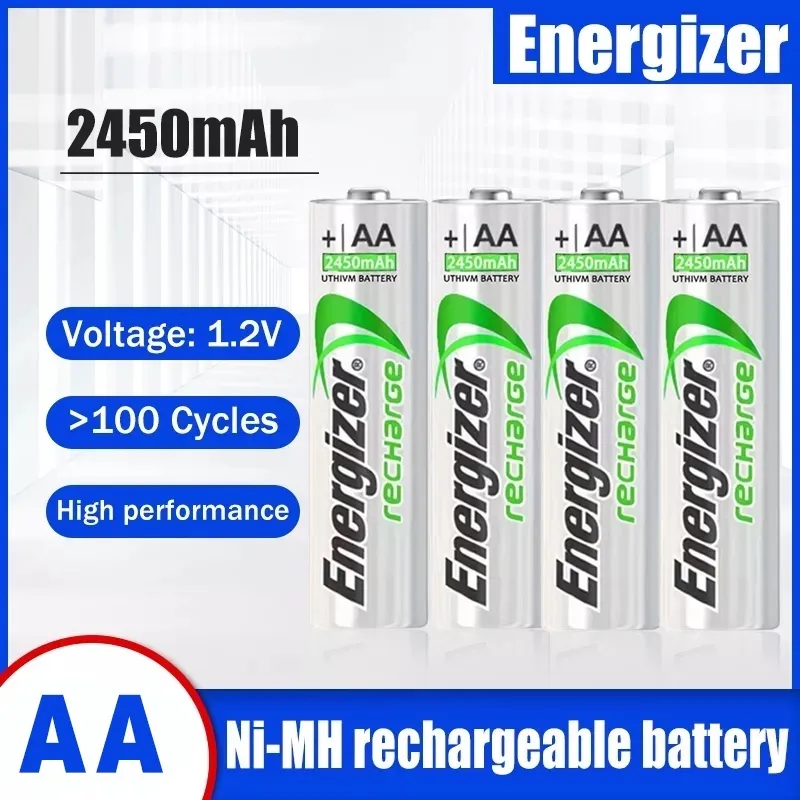 Energizer AA 2000mAh 1.2V NI-MH Baterai Isi Ulang untuk Mainan Senter Alat Cukur Mouse Kamera Baterai NIMH