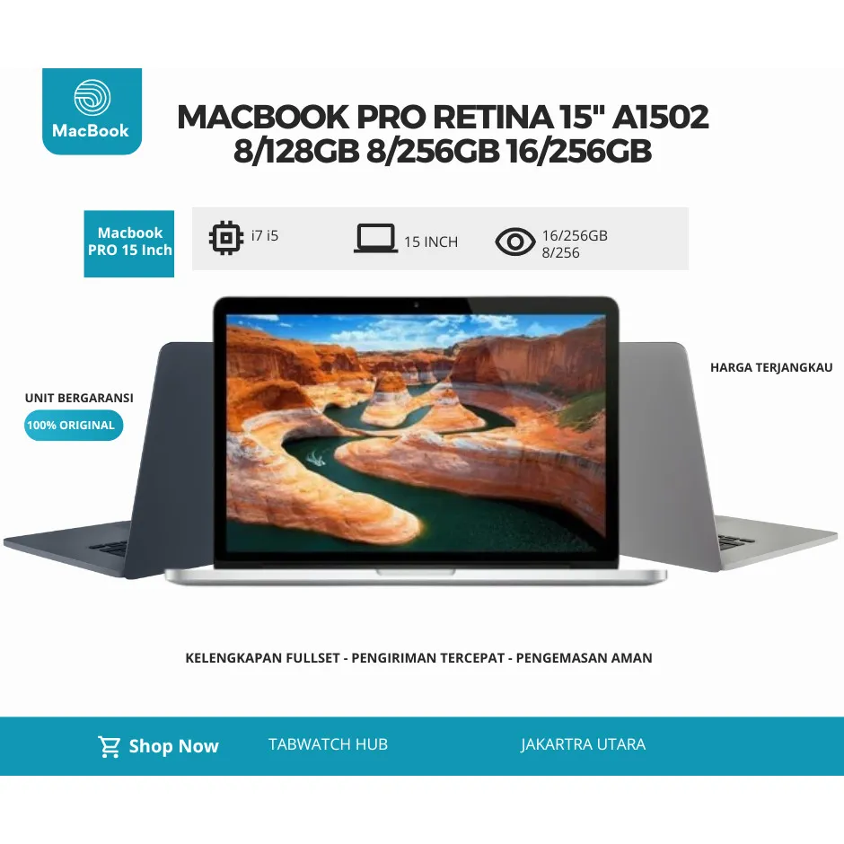 SALE Macbook MACBOOK PRO RETINA 13" A1502 8/128GB 8/256GB 16/256GB Mulus