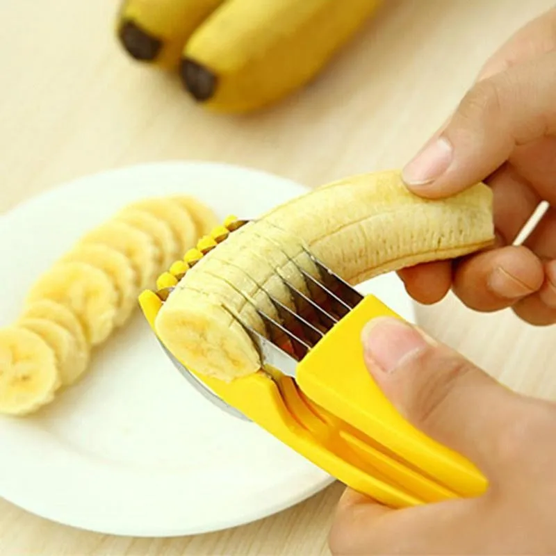 Banana Slicer Pemotong Pisang Timun Sosis Multifungsi untuk Dapur