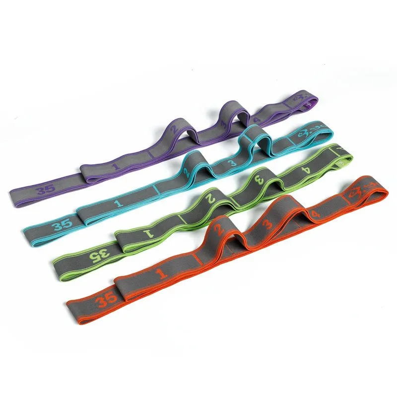 [ Fiery Sport ] Resistance Support Band Strap Exercise Yoga Pilates New Edition Olahraga Sport Sabuk Belt Latihan Multi Kebugaran Women Elastic Strechy Band Peregangan Tubuh All Colour Kekinian Spandeks Polyester Nilon Import Quality LOOPS BAND