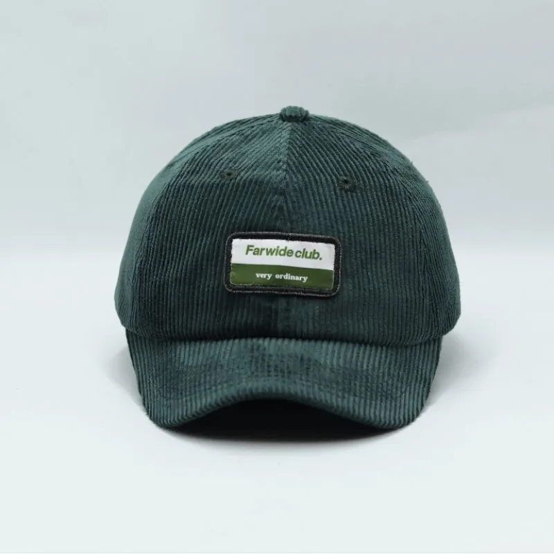 Farwide - Topi Sixpanel Corduroy Lidah Pendek