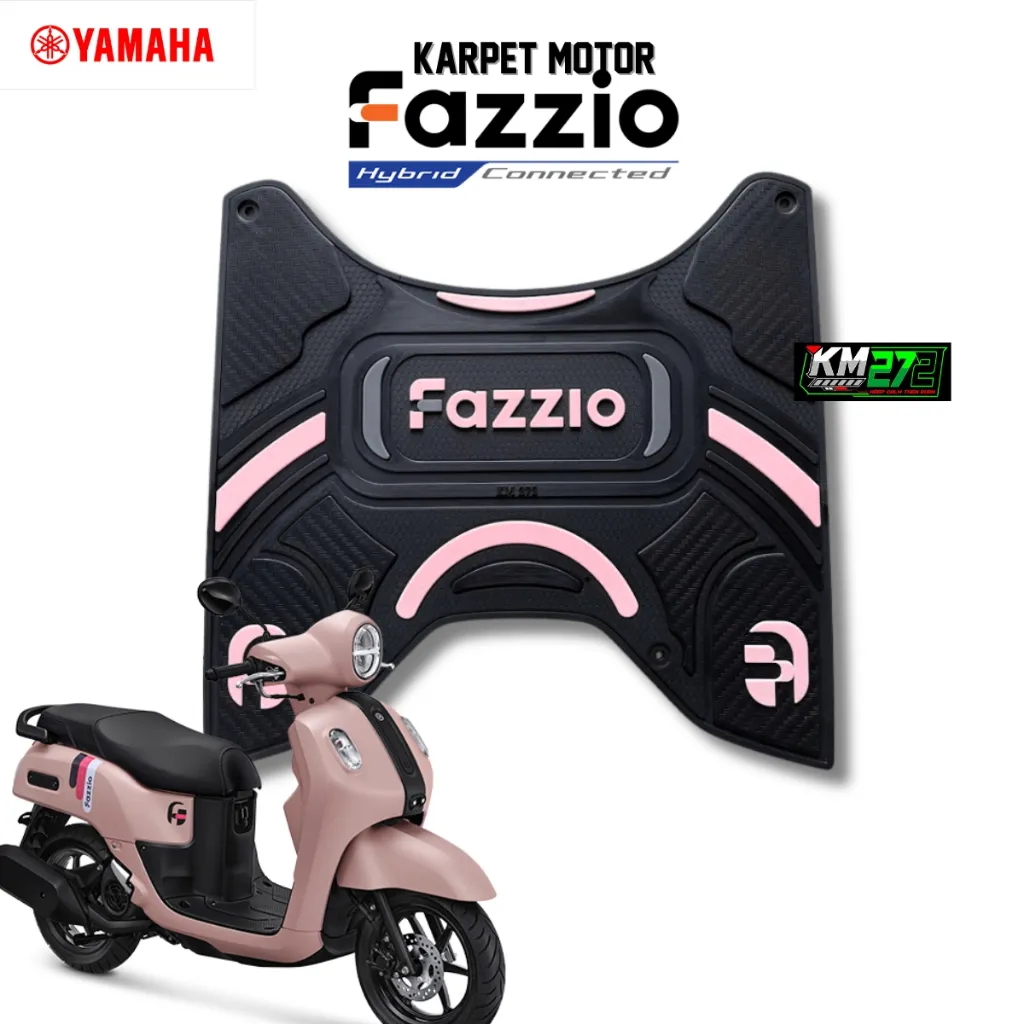 KM272 Alas kaki Motor Fazzio Bahan Tebal Anti Licin | Karpet Motor Fazzio Full Karet Premium