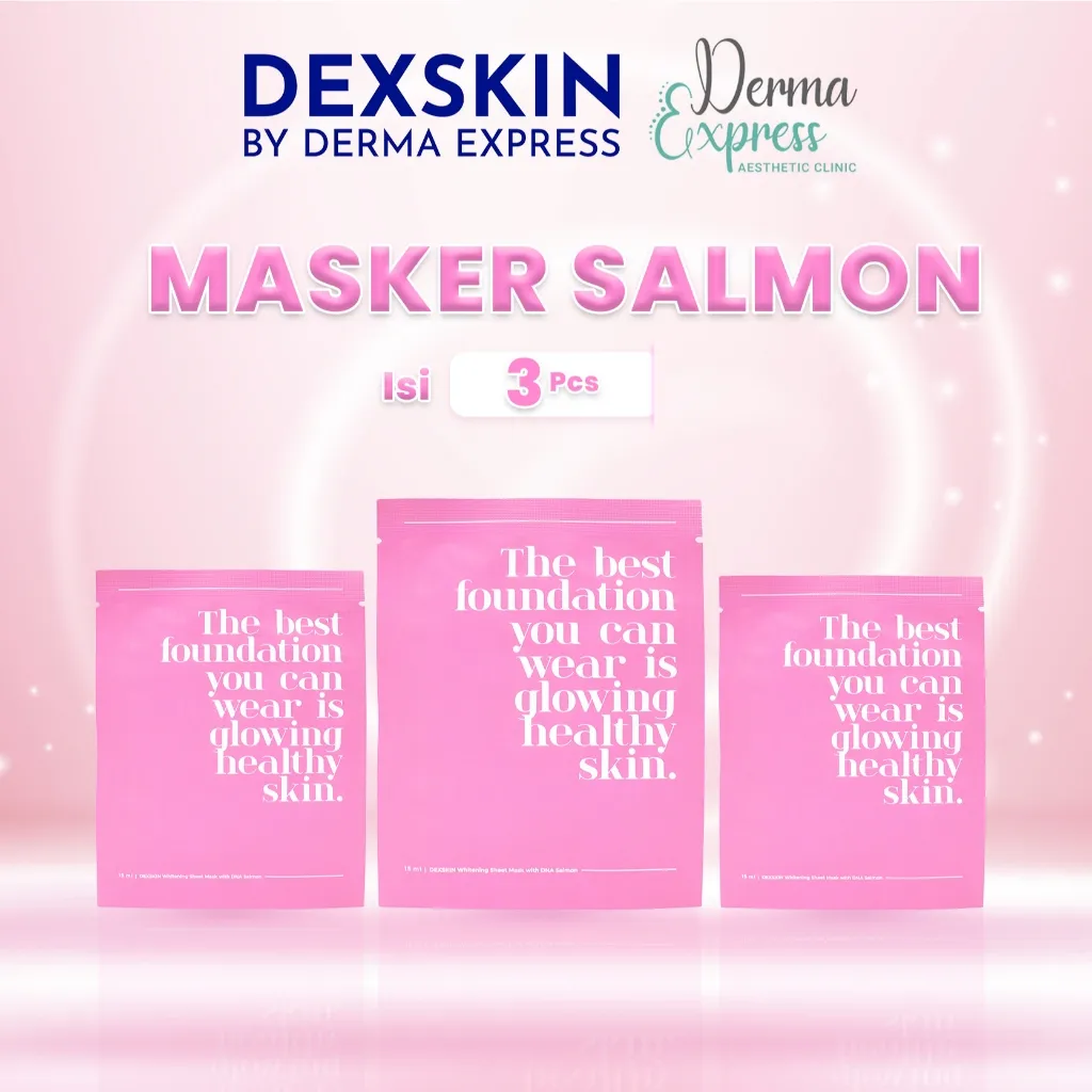 3 PCS  DEXSKIN Whitening Sheet Mask with DNA Salmon