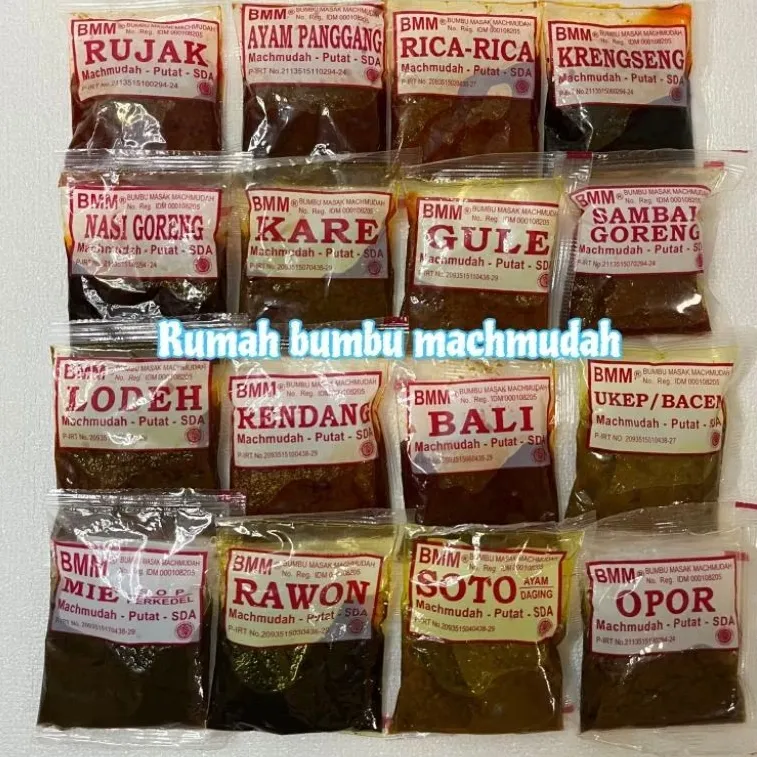 Bumbu masak machmudah BMM || Bumbu Machmudah 55gr || Bumbu instan enak lengkap || Bumbu praktis