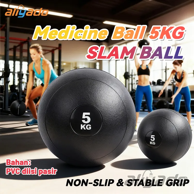 Olympus Bola Slam Ball 5kg Bola Bantingan Medicine Ball Bola Gym Fitness