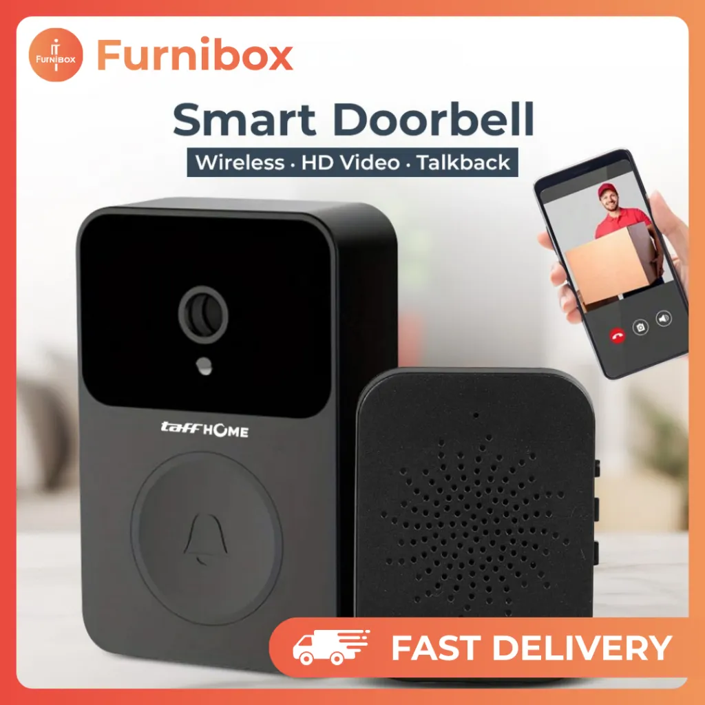 Bel Pintu Rumah Wireless Kamera CCTV Bell Rumah Smart Doorbell Vidio HD
