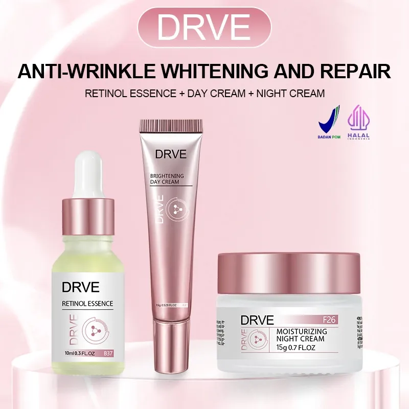 DRVE Retinol Essence + Brightening Day Cream + Moisturizing Night Cream
