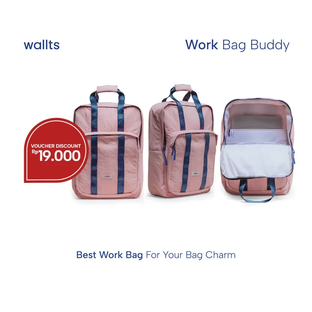 Wallts Verte - Backpack Tas Ransel Kerja Workbag Water resistant pria wanita