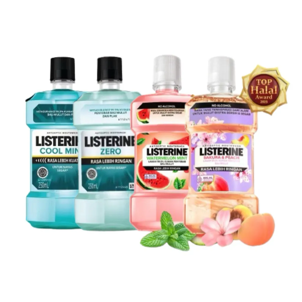 LISTERINE Antiseptic Mouthwash Obat Kumur Antiseptik - 250ml