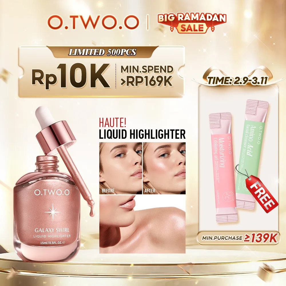 Haute Series O.TWO.O Liquid Highlighter Silky Blends Seamlessly Glow Skin Long lasting Face makeup