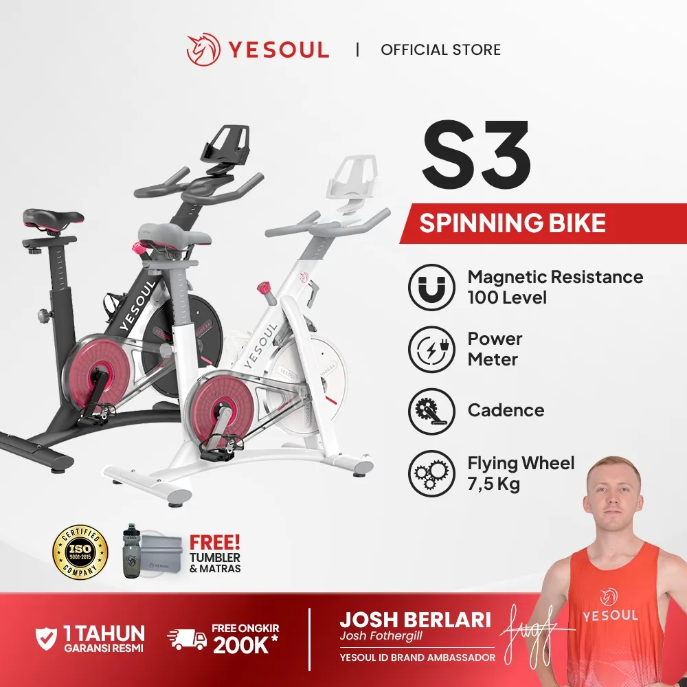 Yesoul S3 Home Spinning Bike Indoor / Sepeda Statis Fitness - Resmi