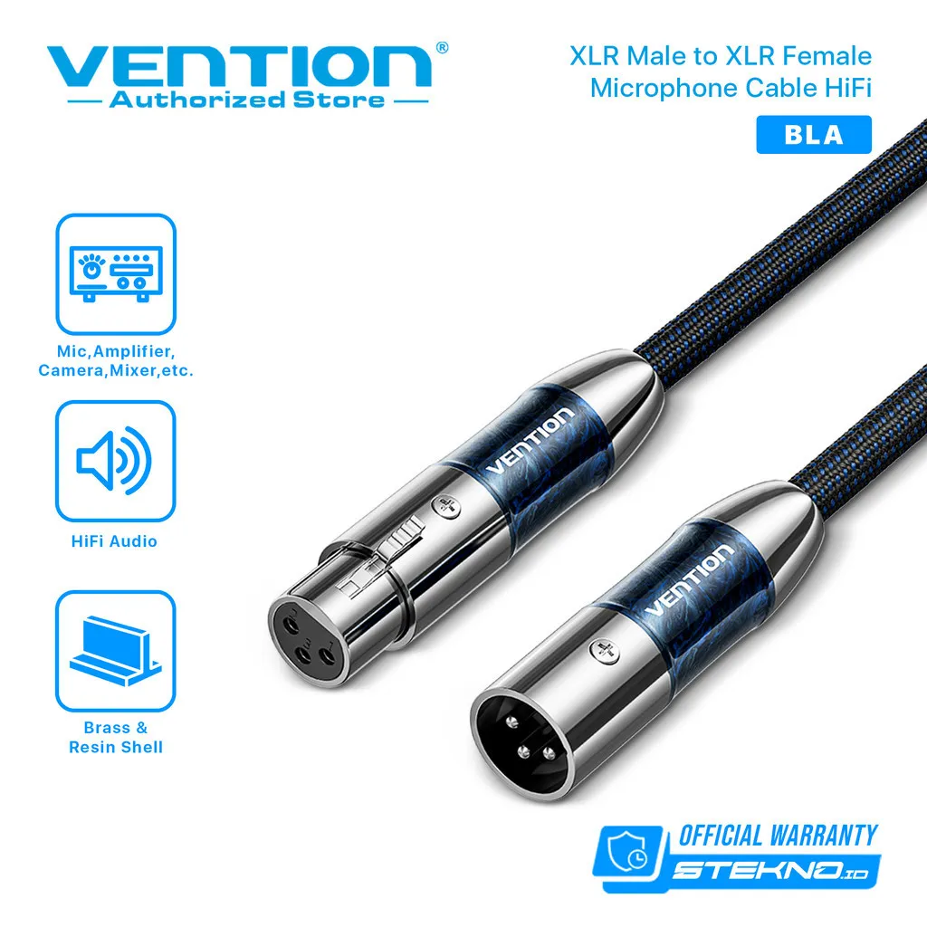 Vention Kabel Aux Audio Microphone XLR Male to Female HiFi