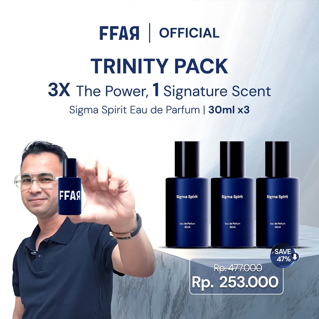 FFAR Sigma Spirit Eau de Parfum | Parfum Pria 30 ML X 3