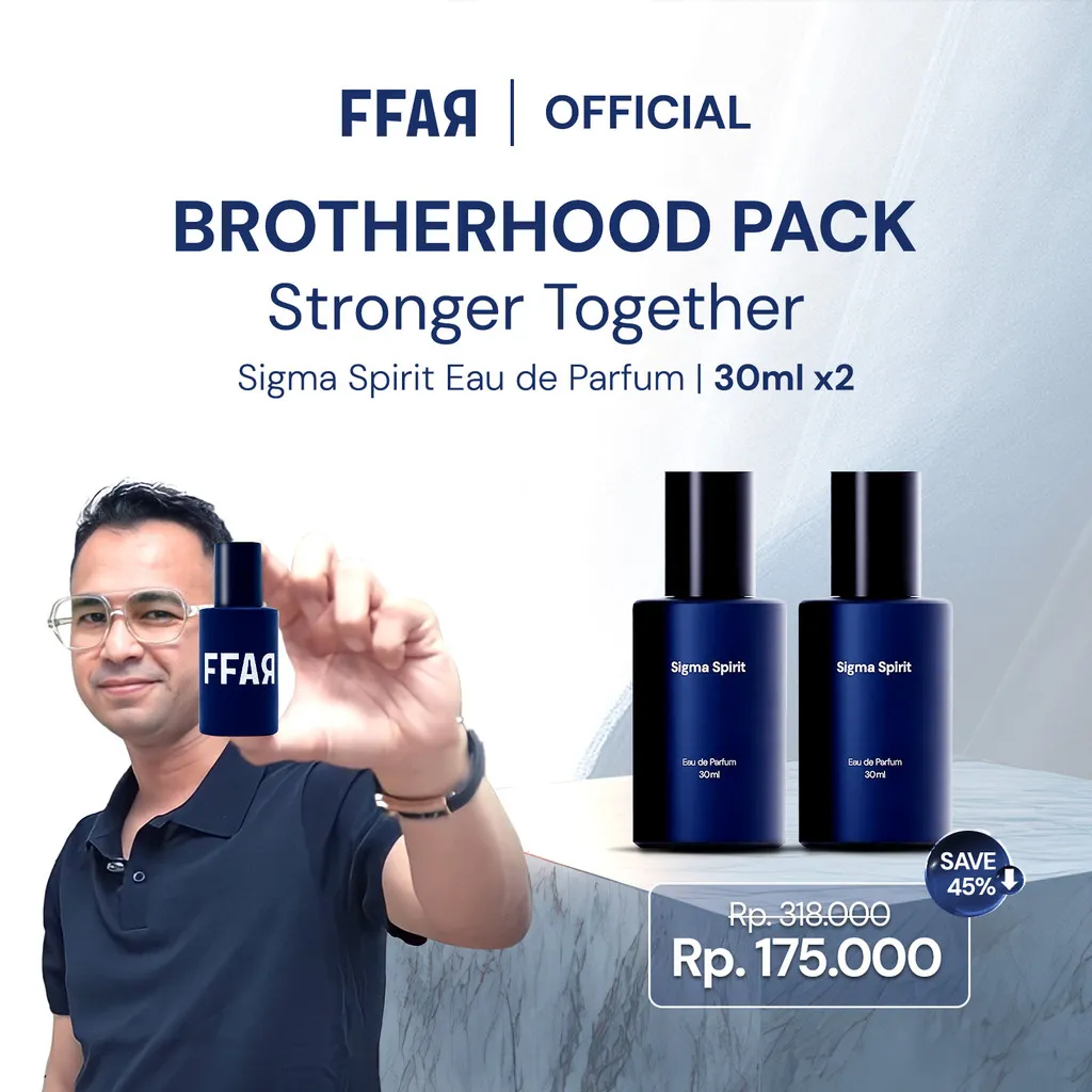 FFAR Sigma Spirit Eau de Parfum | Parfum Pria 30 ML X 2