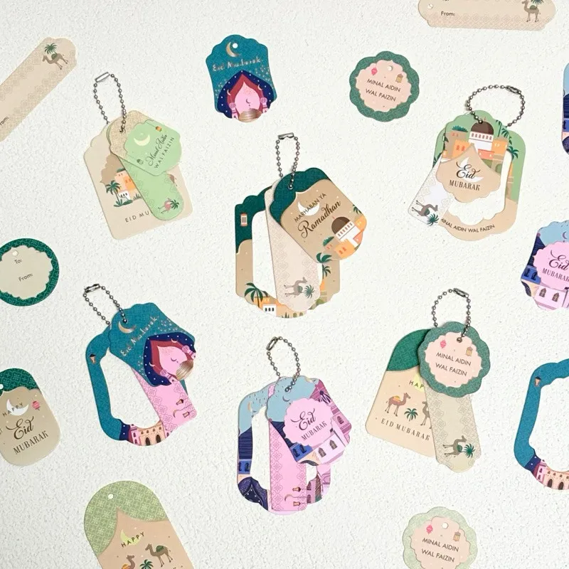 10 Set Hang Tag Idul Fitri 3 in 1 Tag Lebaran