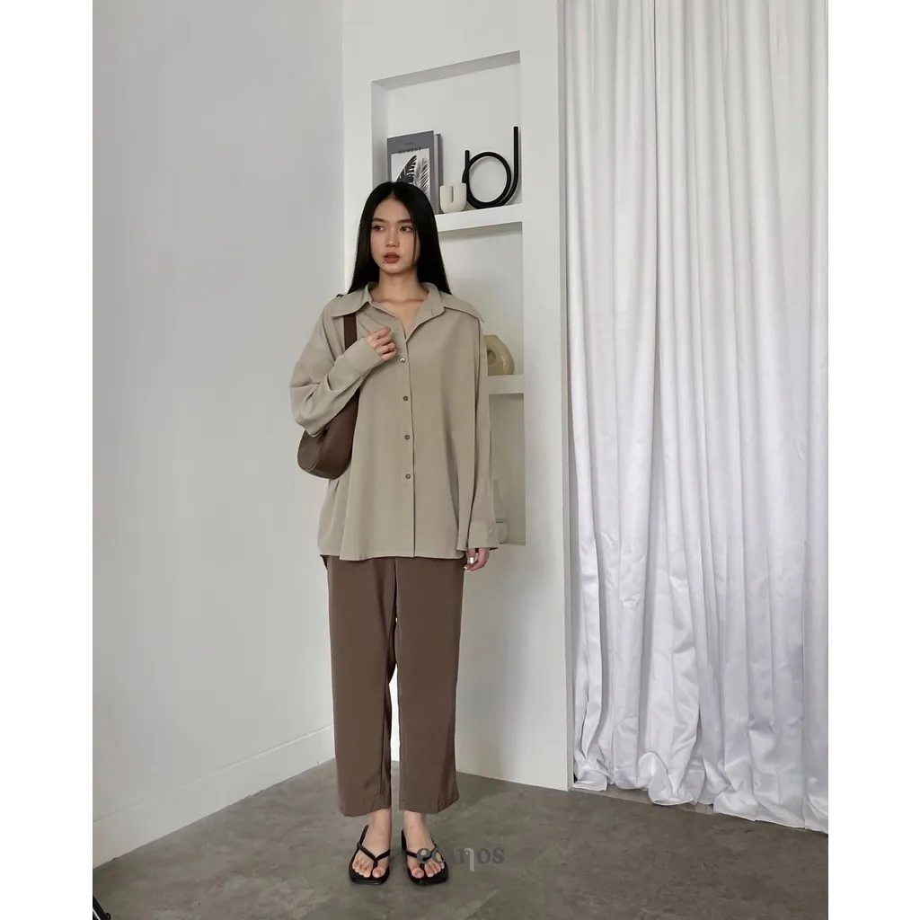 ECINOS - Office Shirt | Atasan Wanita | Kemeja Wanita