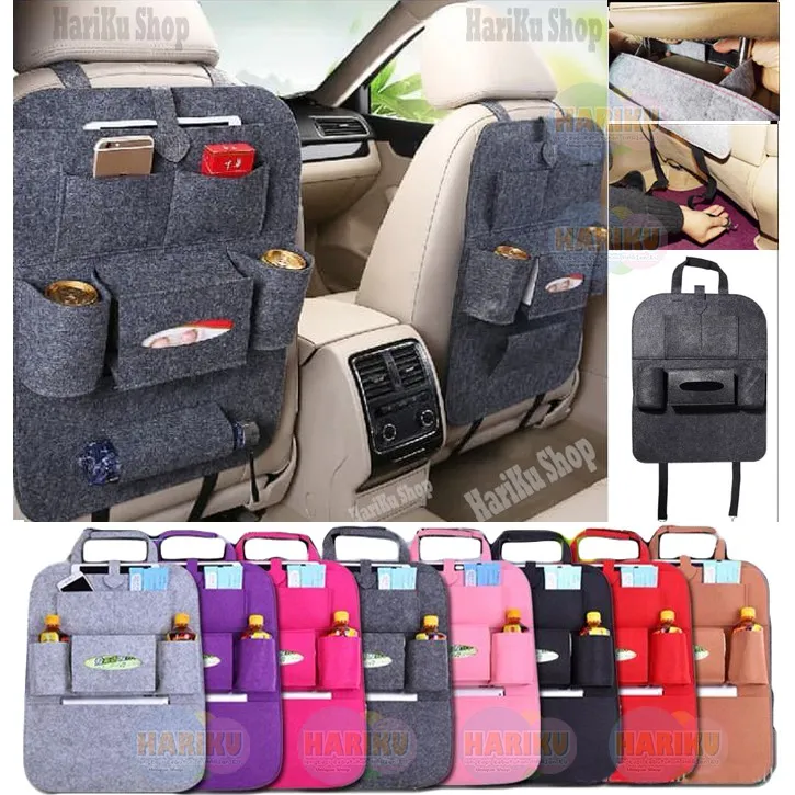 Car Seat Organizer / Tas Gantung Belakang Jok Mobil Multifungsi - X464