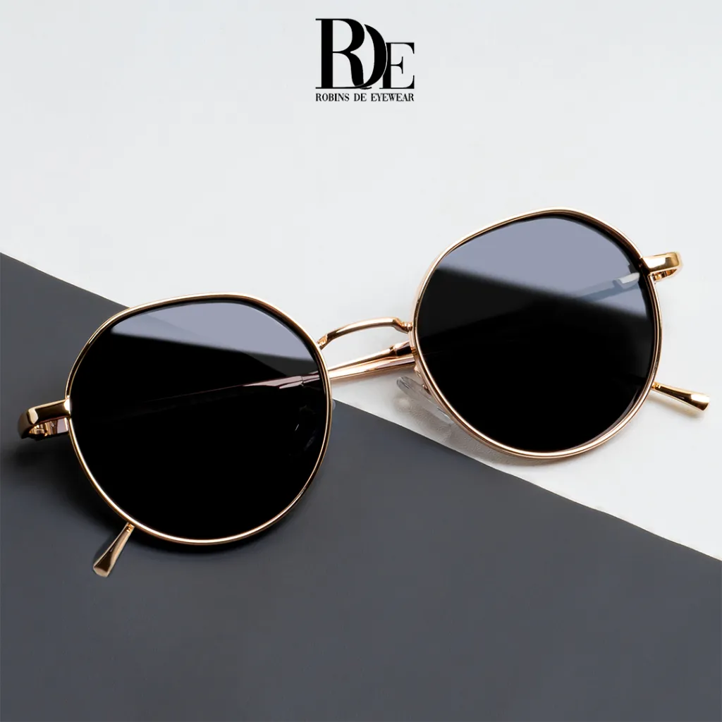ROBINS Sunglasses Vintage Anti Radiasi Uv400 Kacamata Hitam Pria Wanita Stylish 80656