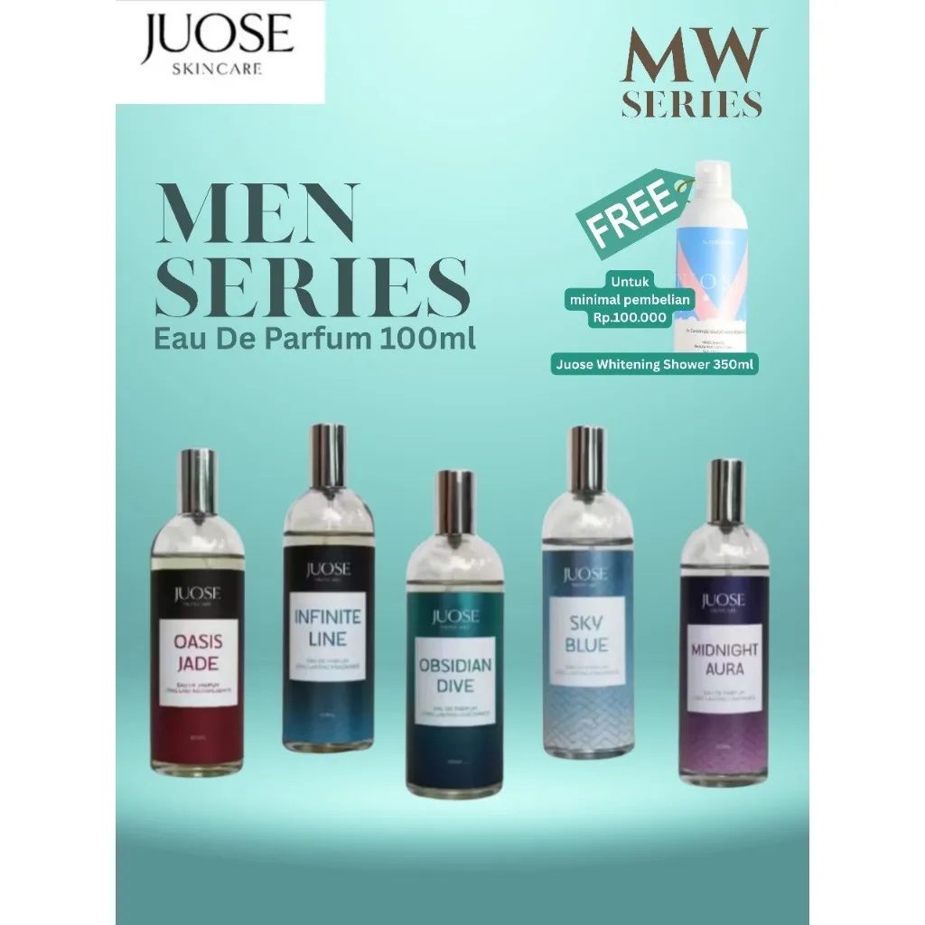 Juose Eau De Perfume MW Men Series Parfum Pria EDP Wangi Segar Elegan Tahan Lama 100ml