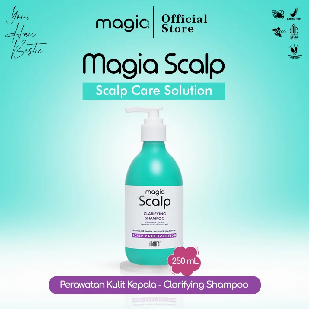 Magia Scalp Clarifying Shampo 250ML shampoo untuk perawatan kulit kepala
