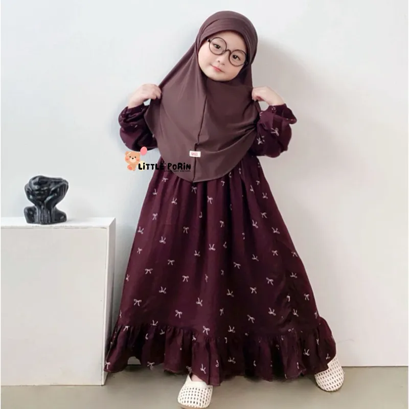 Little Porin - Syakila Gamis Anak 1 - 12 Tahun