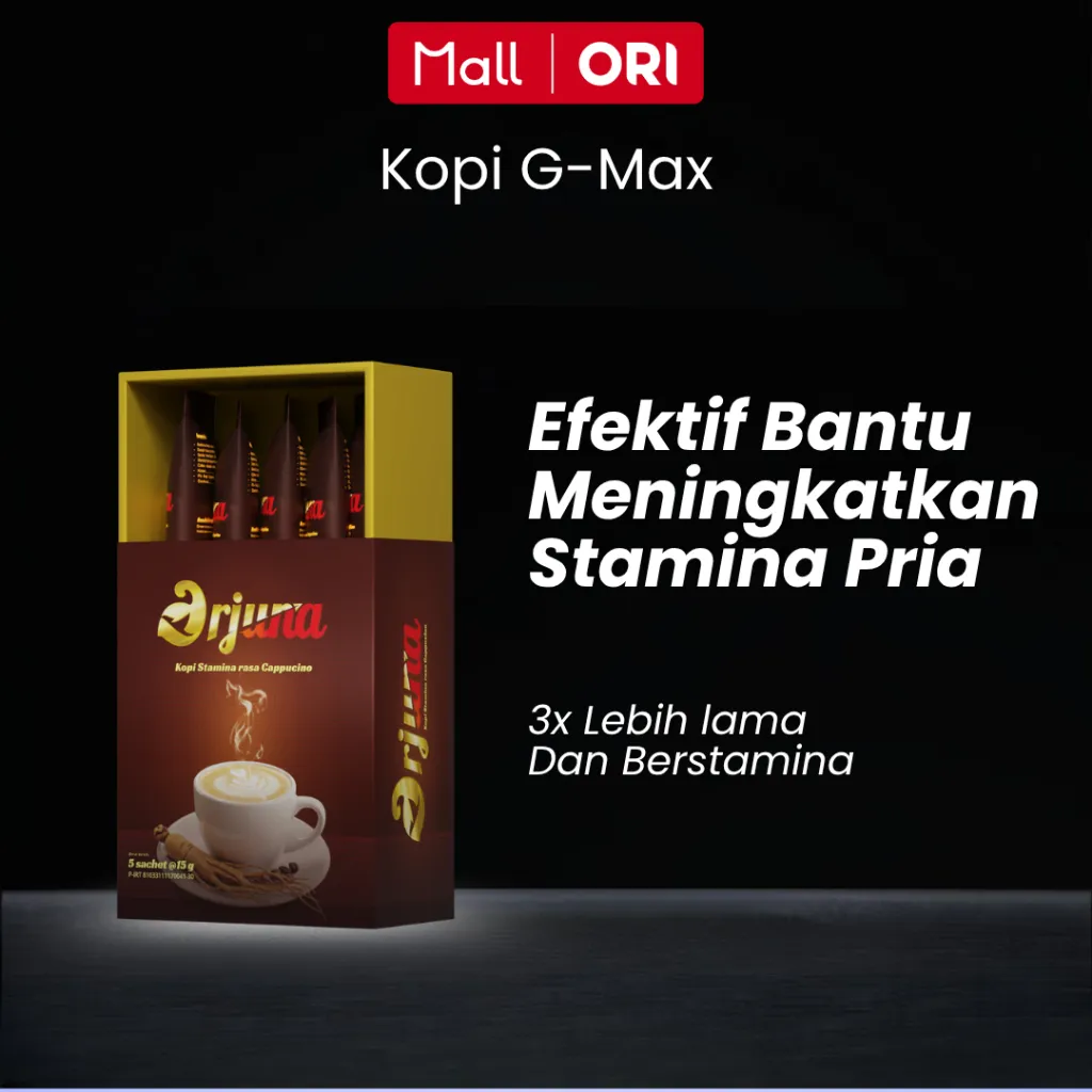 KOPI ARJUNA Kopi Stamina Kuat Tahan Lama Extrak Gingseng 1 box