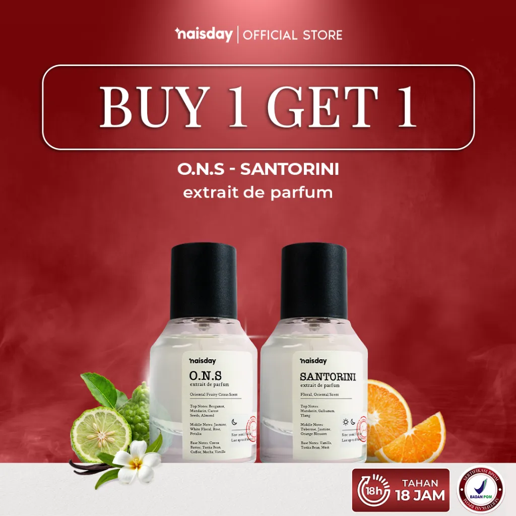[BEST DEALS] NAISDAY Extrait de Perfume O.N.S – Parfum Unisex Extra Long Lasting Minyak Wangi Bunga Buah Tahan Lama Segar Fresh Cocok Untuk Pria Wanita 30ml