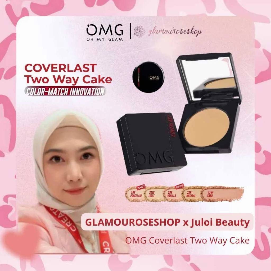 Glamouroseshop x JULOI BEAUTY OMG Coverlast Two Way Cake SPF 20 PA++++ 12gram