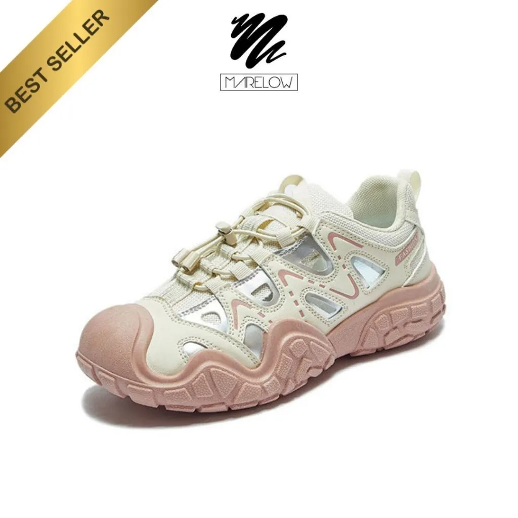 Marelow Camel - Sepatu Sneakers Hiking Sport Korean Style Wanita Outdoor Premium