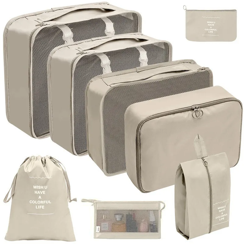 7 in 1 Tas Travel Bag Tas Penyimpanan Perjalanan Storage BagTas Travel Organizer Set Kantong Bagasi Portabel Suitcase Organizer