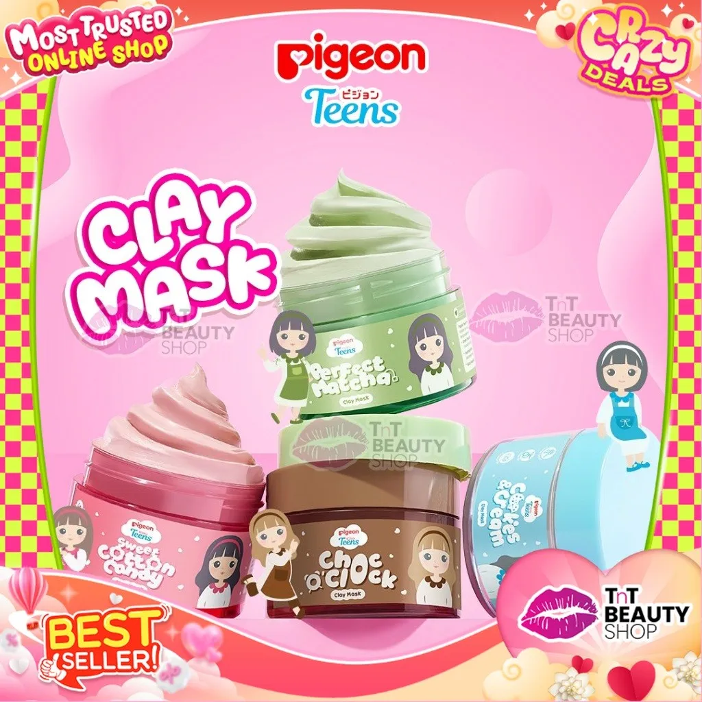 Pigeon Teens Choc O’ Clock Clay Mask 60gr Soft Creamy Texture Antioxidant Boost | TnT Beauty Shop