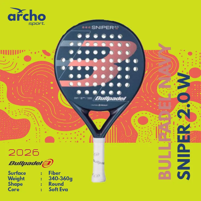 BULLPADEL Sniper 2.0 W Navy 2026 Padel Racket / Raket Padel - ORIGINAL 100%