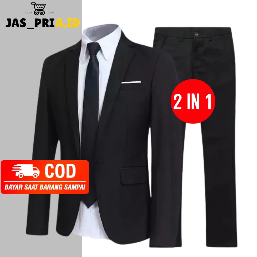Setelan Jas Celana Pria Formal Jas Kantor Jas Nikah Pria Stelan Jas Celana