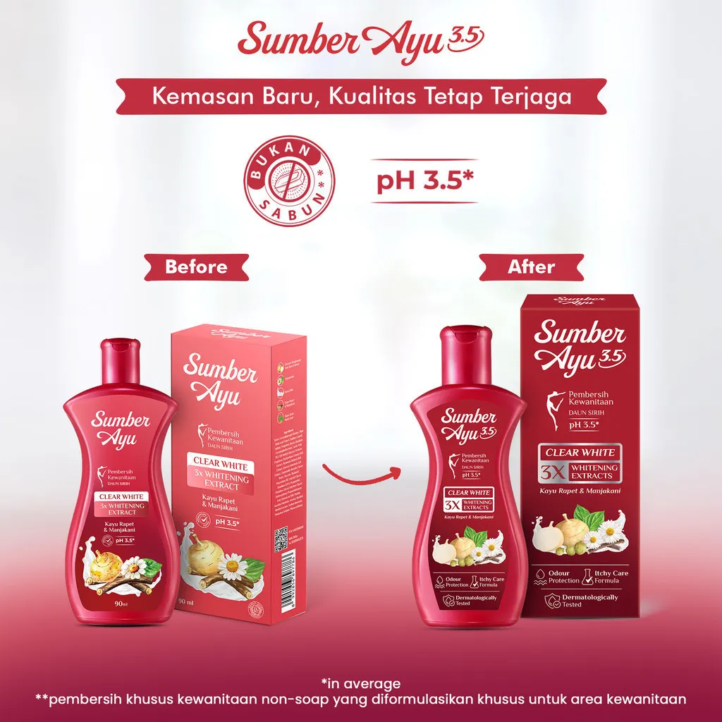 Sumber Ayu Feminine Wash Clear White 90Ml