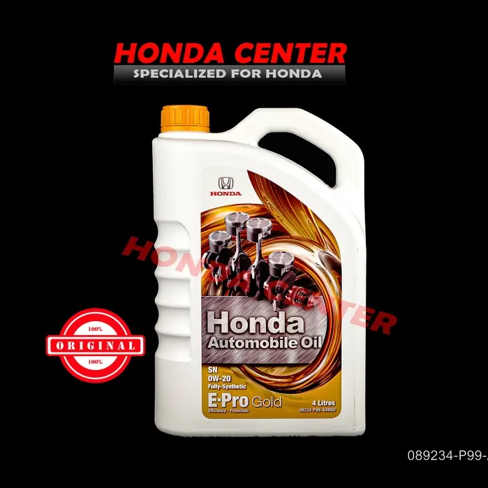 Oli Oil Mesin Engine E-Pro Gold Sn 0w-20 4l Full Syintetic Mobil Honda 100% Original Honda