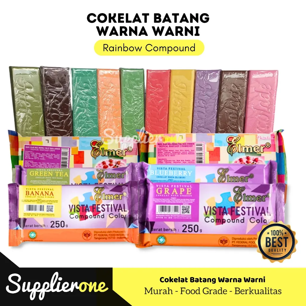 Coklat Batang Warna Warni / Coklat Bubuk Es Kulkul / Coklat Warna Warni Batangan / Coklat Untuk Es Kulkul