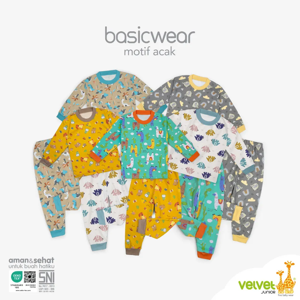 Velvet Junior Flash Sale Baju / Celana Piyama Anak
