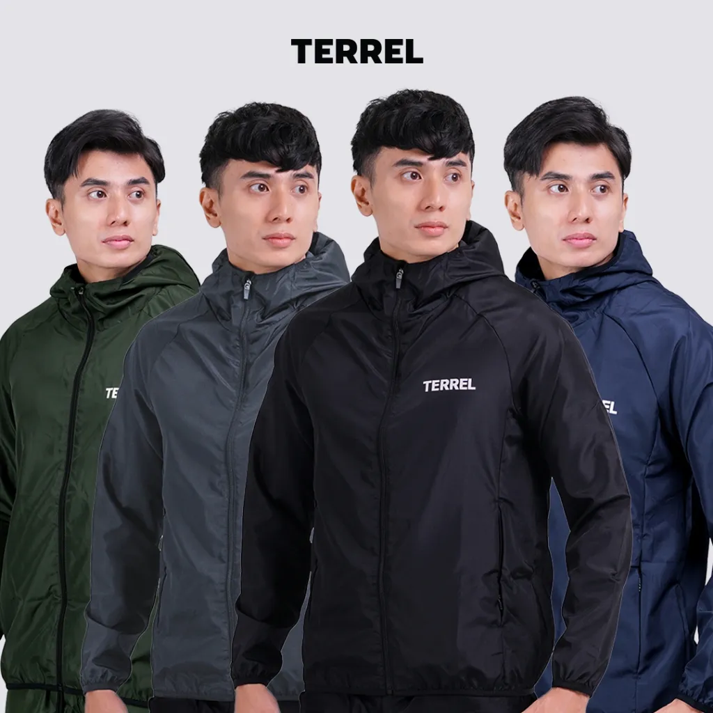 Terrel basic windbreaker jacket