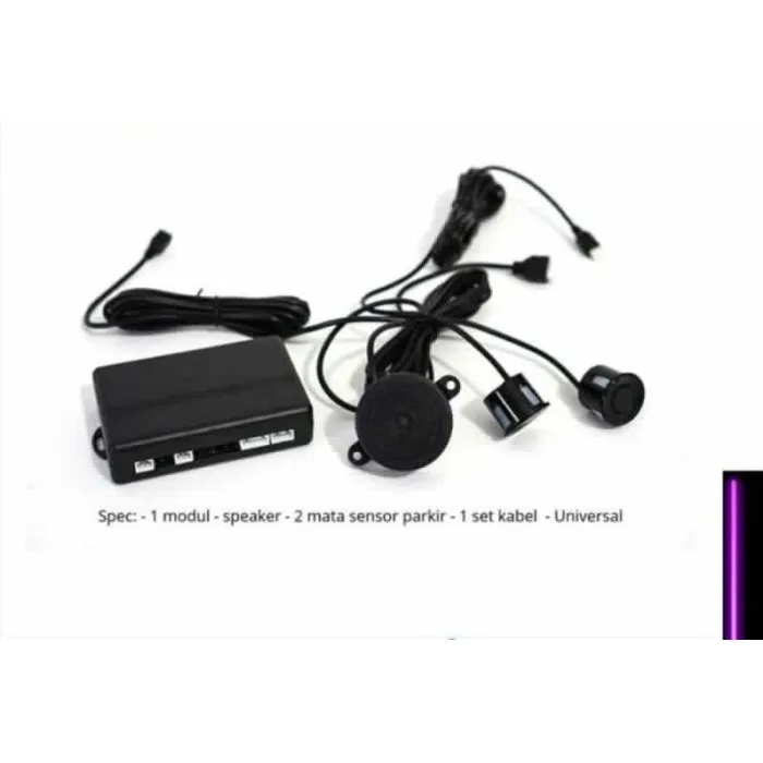 Sensor Parkir Mundur Mobil Sensor 2 Titik High Quality Hitam