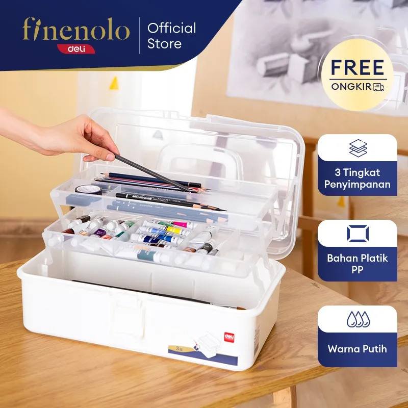 Deli Large Art Toolbox / Kotak Peralatan Seni Besar 68302 68303