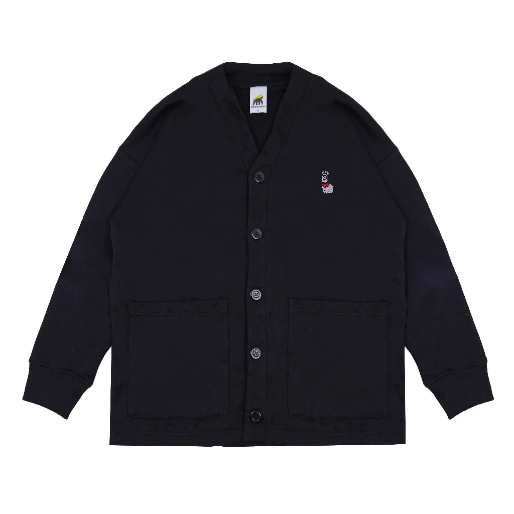 House of Smith Sweater Cardigan Pria - New Carpaca Black #3