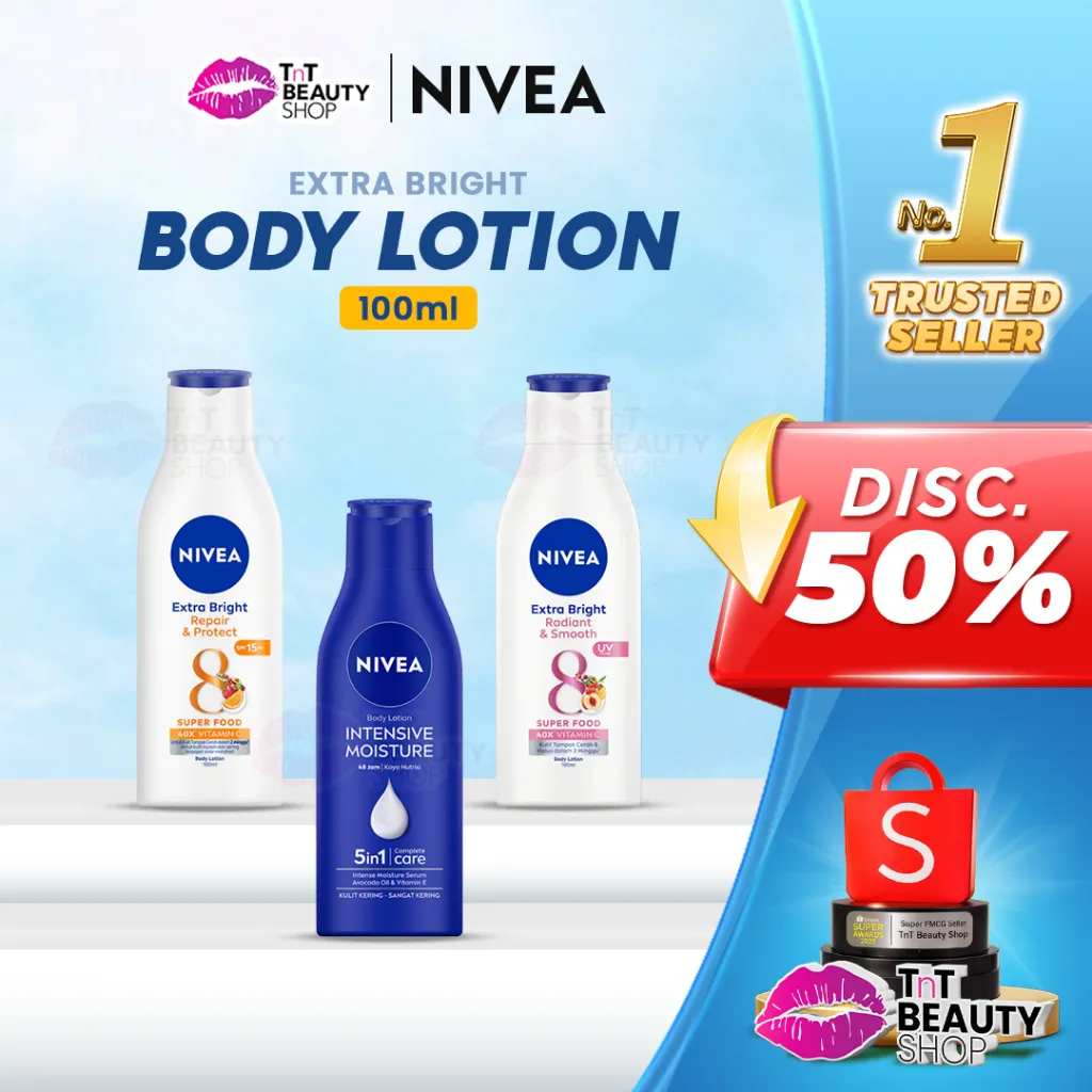 NIVEA Body Lotion Extra White 100 ml | Body Creme | TnT Beauty Shop